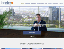 Tablet Screenshot of becke-consulting.com
